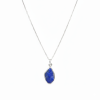 Raw Lapis Lazuli and Sterling Silver Necklace