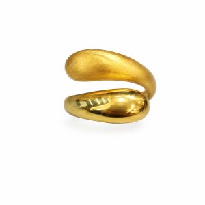 AURA DUAL FINISH OPEN RING