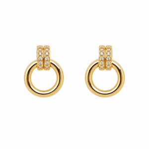 Modern and elegant 925 sterling silver earrings