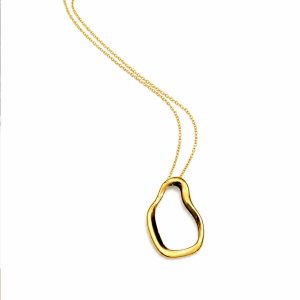 Minimal silver 925- gold plated necklace