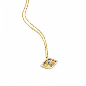 Elegant evil eye necklace