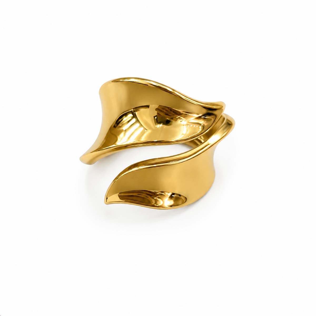 Modern sculptural ring 925 sterling silver