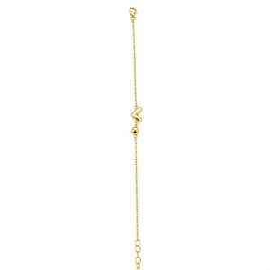 925 Gold-Plated Sterling Silver Heart Bracelet